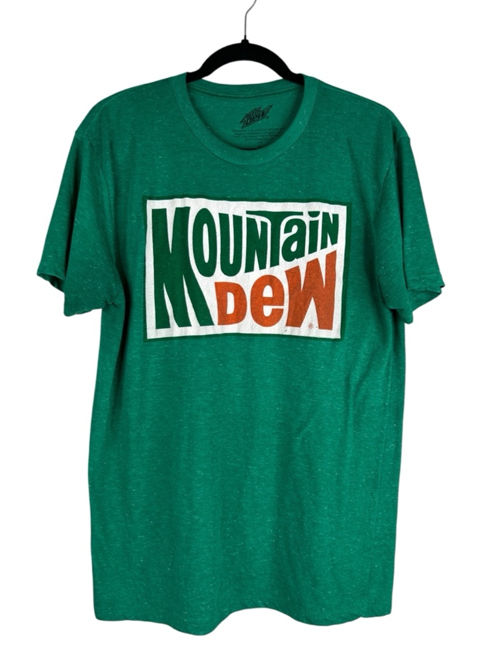 Mountain Dew Men's Classic Linen Blend Short‎ Sleeve T-Shirt Size Large